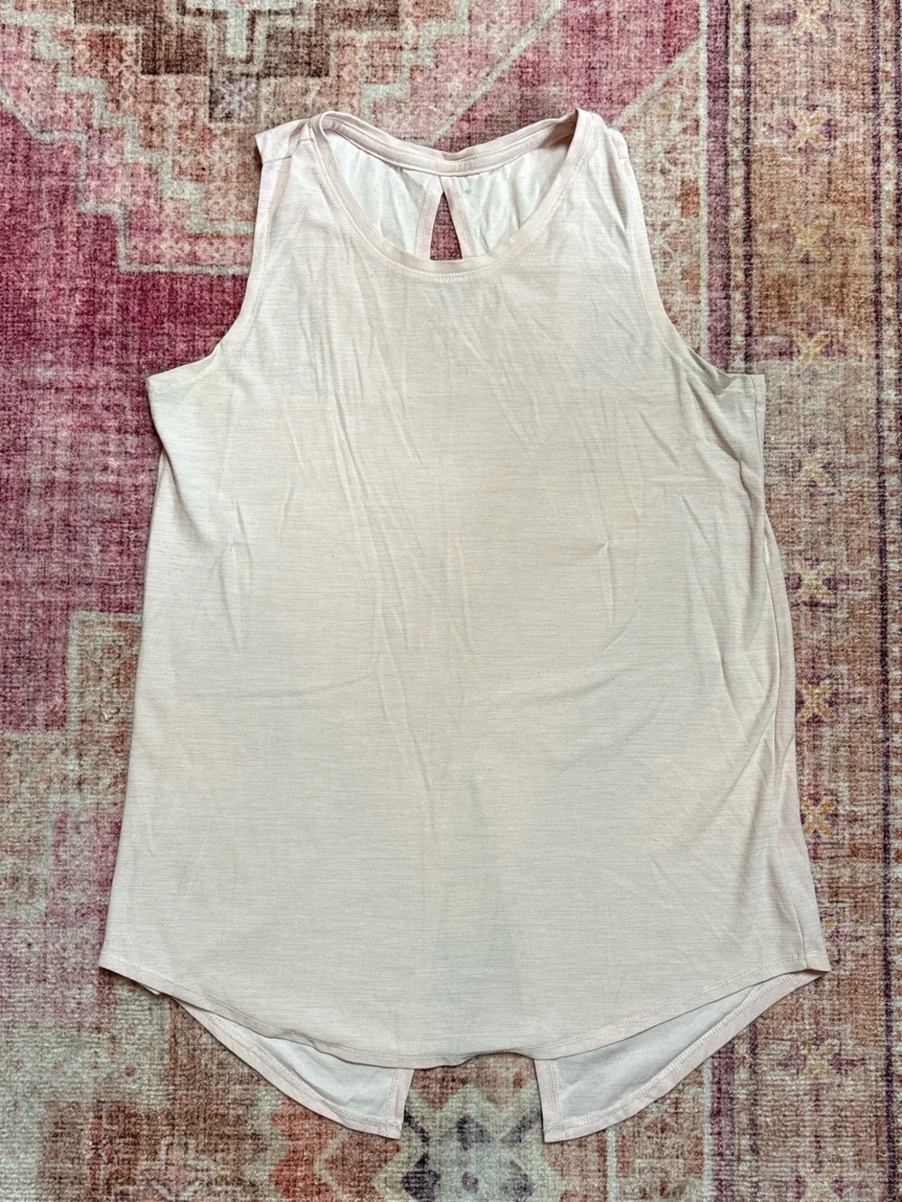 Old Navy Pale Pink Keyhole Back Tank Top